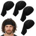 4-Pc Dreadlock Headband Tube Sock Head Wrap Set