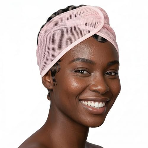 DONNA Black Mesh Hair Wrap for Women - Breathable, Adjustable Sleep & Daily Cap