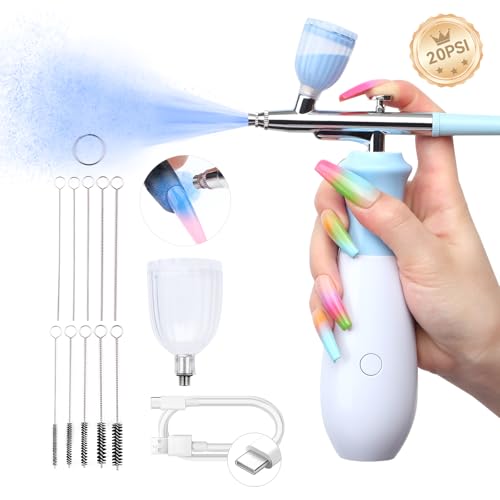SAVILAND 25 PSI Rechargeable Nail Airbrush with Compressor