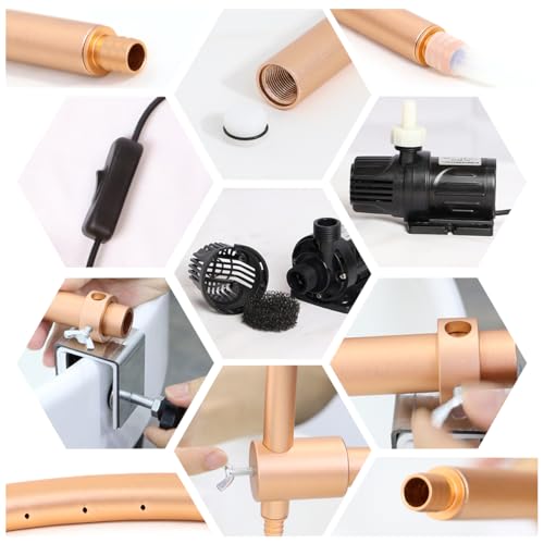 Portable Head Spa Water Frame with Pump for Shampoo Sink, Salon Shower Equipment