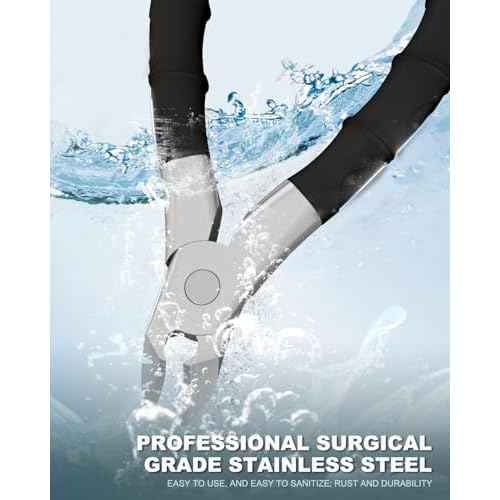 22MM Wide Jaw Toe Nail Clippers for Thick Nails,Podiatrist Ingrown Toenail Tool for Seniors,Professional Heavy Duty Nail Trimmer Cutter for Men,Ergonomic Antl-Slip Handle (Black)