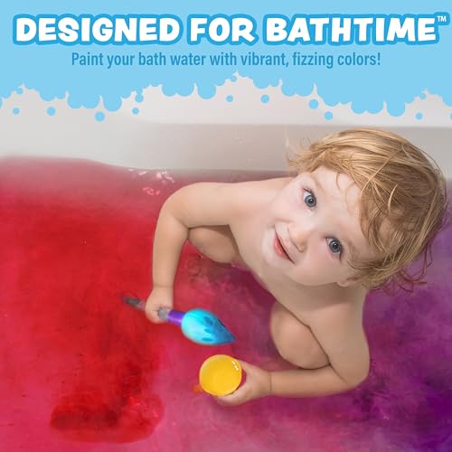Kids Bath Bomb Set with Color Brush | Nontoxic & Fun Bath Toys