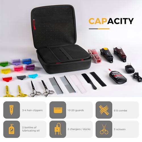 ProCase Hard Barber Clipper Case with DIY Dividers