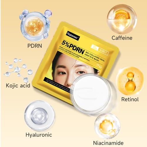Natener 5% PDRN Under Eye Patches - 6-in-1 Korean Eye Care