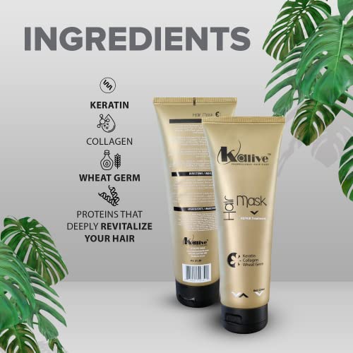 KALIVE Hair Mask for Deep Hydration & Repair - 8 oz