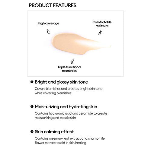 MISSHA M PERFECT COVER BB CREAM #27 SPF 42 PA+++ 50ml-Lightweight, Multi-Function, High Coverage Makeup to help infuse moisture for firmer-looking skin with reduction in appearance of fine lines