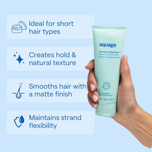 Aquage Transforming Paste,Ultra-Firm Hold Texturizer,Combines Flexibility of a Wax With The Hold-of Hairspray,4 oz,(Pack of 2)