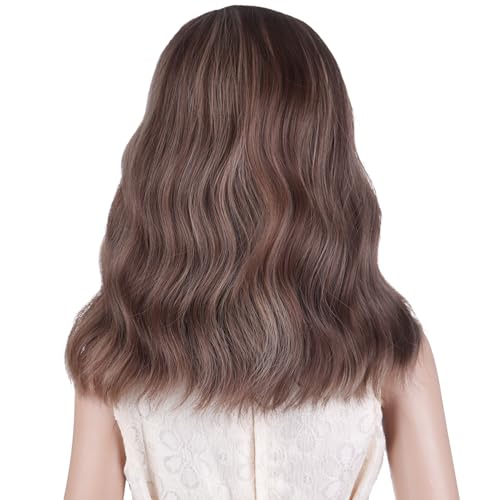 DUDUWIG Blonde Brown Kids Wig - Short Curly Synthetic Hair for Cosplay