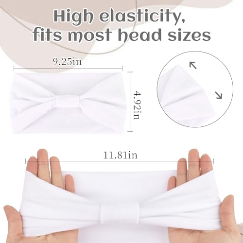 Multi-Color Non-Slip Headbands 6-Pack - Soft Elastic Hair Wraps