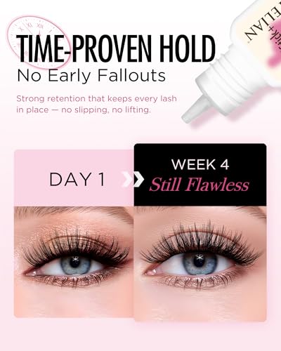 BEYELIAN Lash Cluster Glue - 3-4 Week Hold, Waterproof & Safe