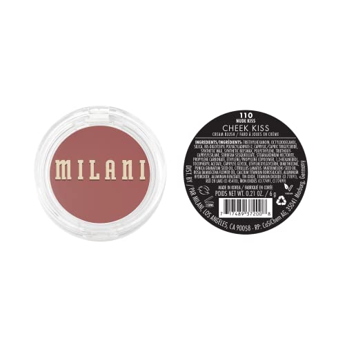 Milani Cheek Kiss Cream Blush – Buildable Cheek & Lip Tint