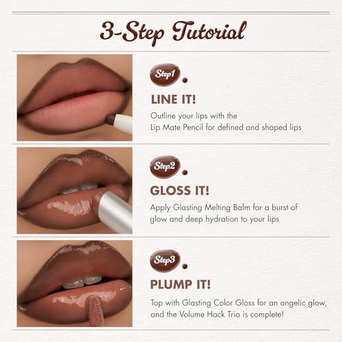 rom&nd Volume Hack Trio | 3 Step Plumping Lip Kit Sweet Fig Set