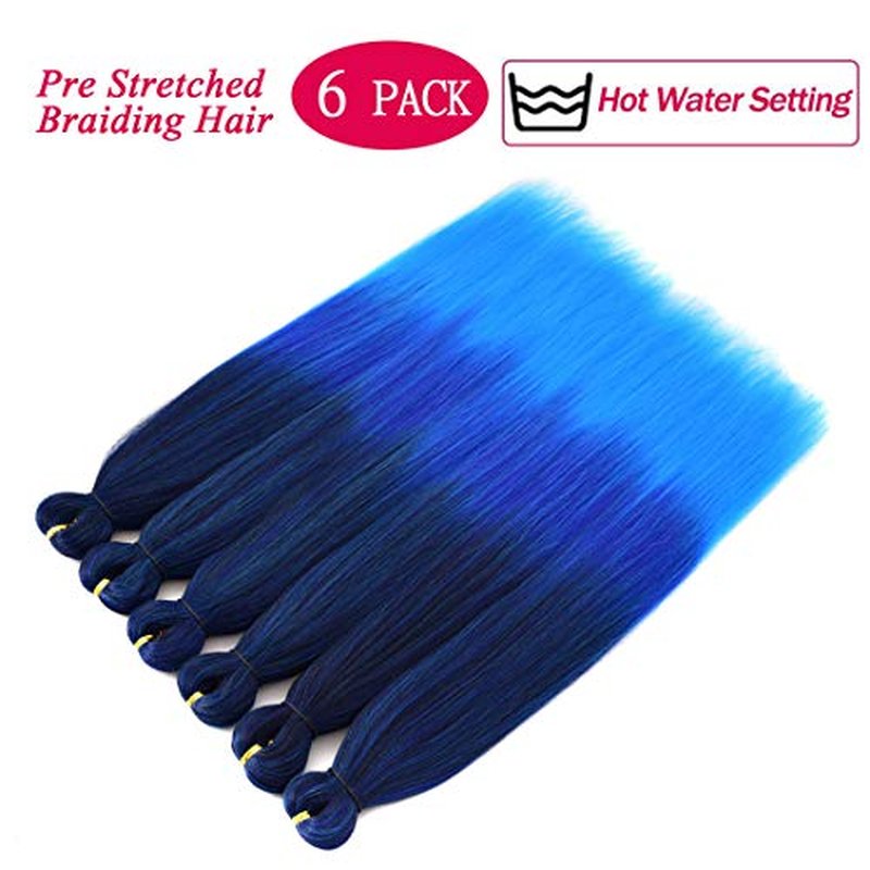 Liang Dian 22-Inch Pre-Stretched Braiding Hair - 6 Packs