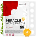 Invisible Pimple Patch, Overnight Miracle Patches for Face & Body, Fast-Acting Zit Stickers, Hydrocolloid Acne Treatment with Tea Tree Oil & Salicylic Acid?Waterproof, Hypoallergenic. 96 Pcs 3 Sizes