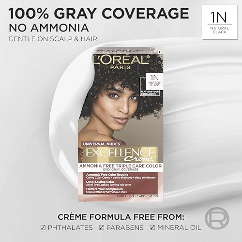 L'Oreal Paris Excellence Universal Nudes Hair Color 1N Natural Black
