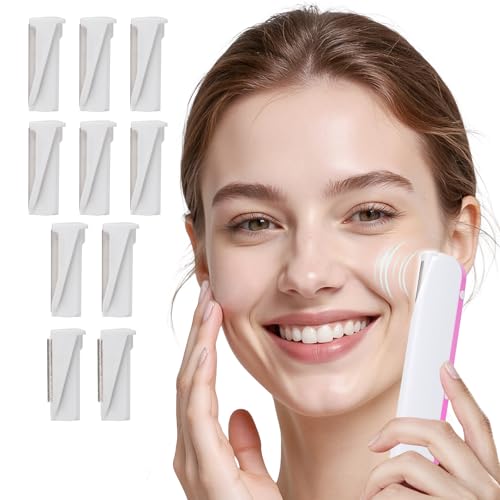 Sonic Dermaplaning Facial Hair Remover for Women, Gentle Peach Fuzz Removal Tool, Precision Control, Safe for Sensitive Skin, Portable & Rechargeable At-Home Skincare