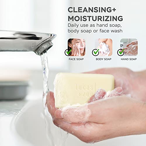 Fresh Essence Antiseptic Bar Soap - 4 Ounce Moisturizing Body Soap Bar Made With Natural Ingredients Like Mediterranean Olive Oil, Coconut Oil, & Aegean Sea Salt - Made In Greece - 3 Pack
