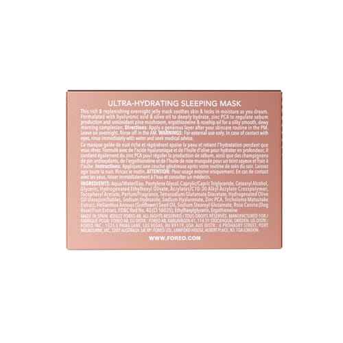 FOREO SUPERCHARGED Hydrating Night Mask - Deeply Replenishing Face Moisturizer - Rejuvenating Face Cream - Vegan - Cruelty & Gluten-Free - 0.5 fl oz