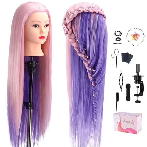 TopDirect 29" Mannequin Head with Synthetic Hair & Clamp
