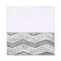 Avanti Linens - Washcloth, Soft & Absorbent Cotton Towel (Chevron Galaxy Collection, White)