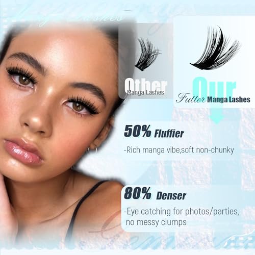 GEMERRY Lash Clusters 80D Spiky Anime-Style 10-18mm