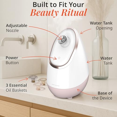 Vanity Planet Aira Ionic Facial Steamer Rose Gold