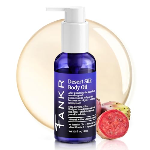 Desert Silk Body Firming Oil for Women ? Dual-Phase Technology for Instant After-Shower Absorption, 72H Glow & Firming Moisturizing Formula with 6 Botanical Oils, 3% Cactus Fruit & HA (3.38 fl oz)