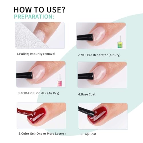 AOBOO Nail Prep Dehydrator for Stronger Adhesion 18ml - Natural Nails & Gel Polish