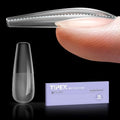 Tipex Instant Apex Nail Tips - 128 Pcs Long Coffin Acrylic Nails