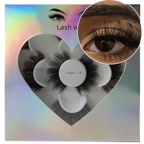 5 Pair 3D Russian Strip Lashes Fluffy Wispy Mink