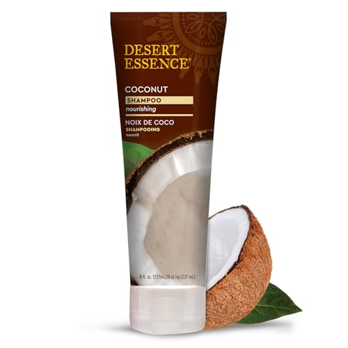 Desert Essence Coconut Shampoo & Conditioner Bundle - 8 Fl Ounce - Nourishing For Dry Hair - Delightful Scent - Refreshes Skin - Coconut Oil