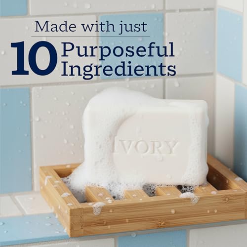 Ivory Gentle Bar Soap, 99.44% Pure, 12 Count