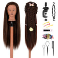 28" Mannequin Head with Hair & Clamp for Styling Practice