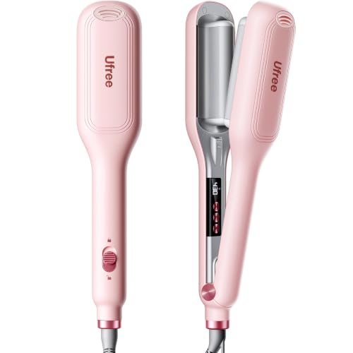 Ufree Hair Crimper Waver with Smart Timer, 1 Inch Deep Wave