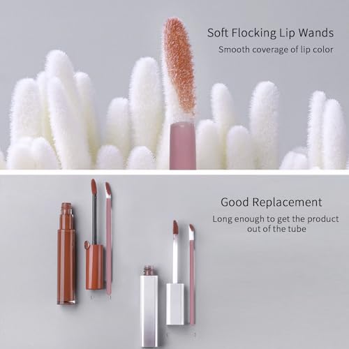 Pink Disposable Lip Applicators Set - 100 Pcs Lip Gloss & Lipstick Wands