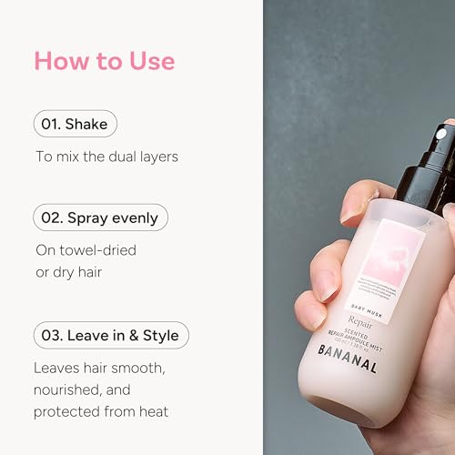 Korean Hair Serum Mist – Argan Oil & Silk Protein, 100ml