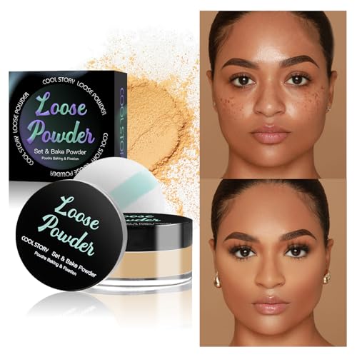 Honey Beige Loose Setting Powder, 6g Matte Bake Makeup