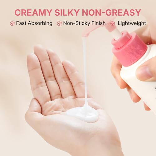 L?ivy Goat Milk Body Lotion, Fresh & Cozy, Deeply Moisture Skin Care, Lightweight & Non-Greasy, for All Skin Types with Vitamins E & Hydrolyzed Milk Protein, White, 11.8 fl oz