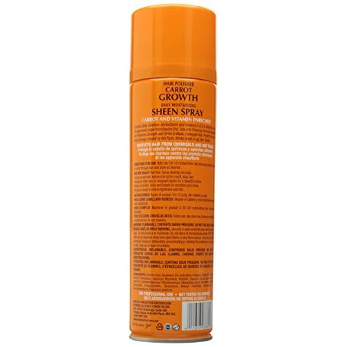 FANTASIA Ic Hair Polisher Carrot Growth Sheen Spray 14 Oz