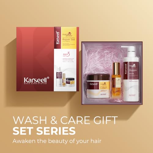 Karseell Collagen Hair Treatment Set - Deep Repair Mask & Shampoo