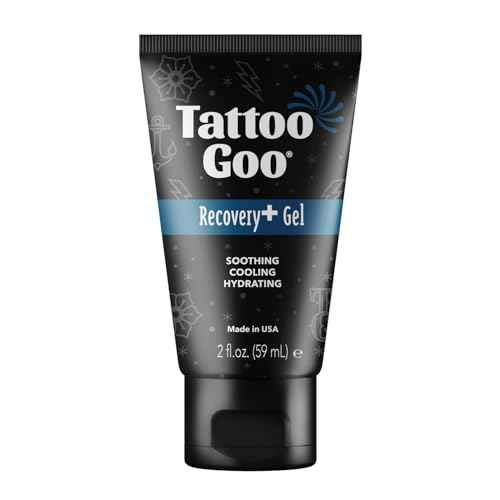 Tattoo Goo Recovery Gel for Tattoo Aftercare, 2 oz, Hydrates & Enhances Healing, Non-Greasy with Panthenol, Allantoin & Glycerin to Soothe Redness & Itch, Helps Ink Appear Brighter