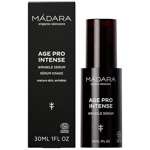 Madara AGE?PRO Intense Wrinkle Serum 30?ml ? High?Performance Anti?Wrinkle Face Serum with Multi?Weight Hyaluronic Acid, Plant Stem Cells & Peptides to Revive, Smooth and Lift Mature Skin