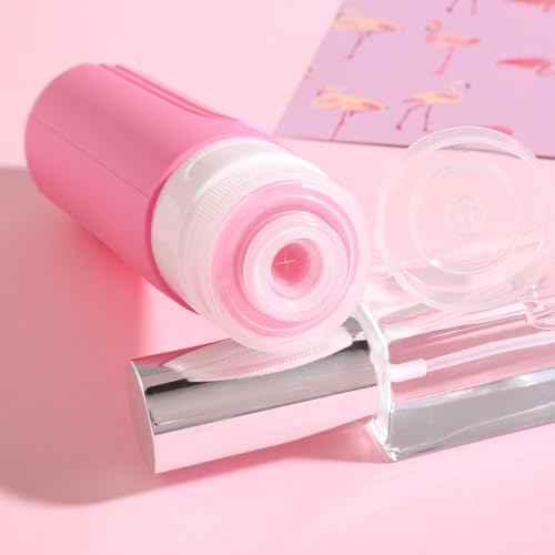 Travel Bottles for Toiletries, 5 Pack TSA Approved Travel Size Containers, 3oz Leak Proof Refillable Travel Accessories for Shampoo Conditioner, BPA Free Travel Bottles with Toiletry Bag