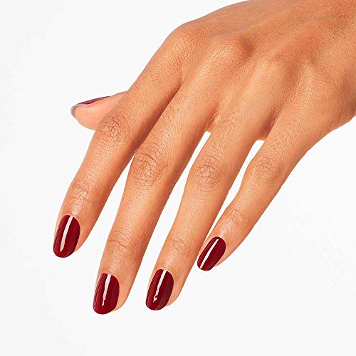 OPI Como se Llama? Opaque Dark Red Nail Polish - Long Lasting Crème Finish