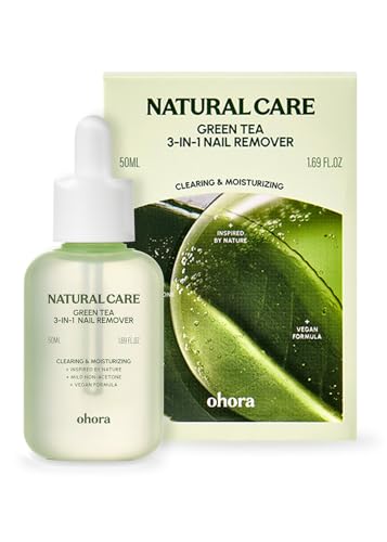 ohora Green Tea 3-in-1 Nail Remover 50mL - Non-Acetone Formula