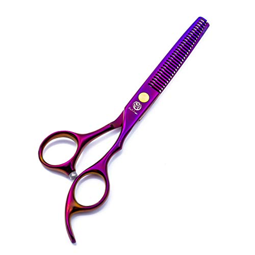 Purple Dragon 6.0" Hair Cutting Scissors Set with Razor