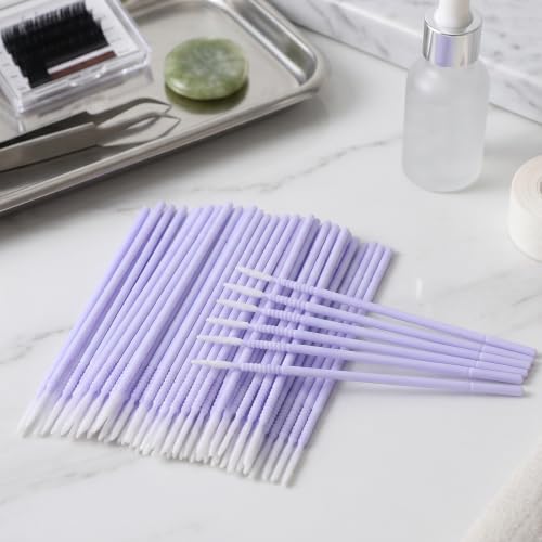 200PCS Micro Swabs for Eyelash Extensions Long-Tip Applicators