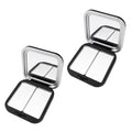 Magnetic Refillable Eyeshadow Palette Set with Mirror - 2 Pcs Compact Makeup Organizer