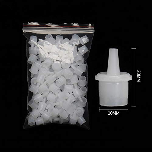 50Pcs Eyelash Glue Bottle Replacement Nozzle Caps
