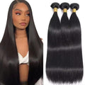 #1B Brazilian Straight Hair Bundles 22 24 26 Inch